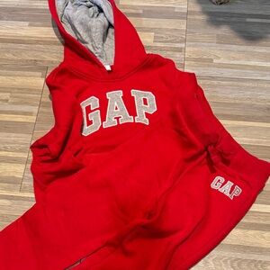 GAP Vibrant Red Hoodie and Joggers